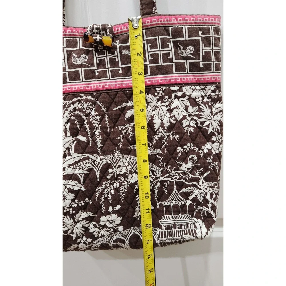 VERA BRADLEY Tote Imperial‎ Toile Pattern RETIRED, Toggle Cloture Shoulder Bag